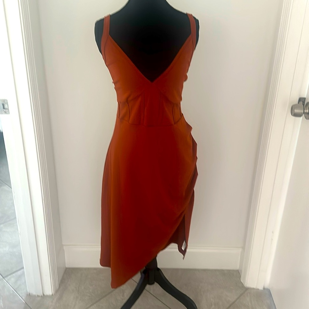 Elegant Brown Sleeveless Dress 👏🏽sold👏🏽